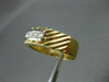ESTATE LARGE & WIDE .50CT DIAMOND 14KT Y&W GOLD ANNIVERSARY / WEDDING RING #999