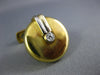 ESTATE .08CT DIAMOND 18KT WHITE & YELLOW GOLD 3D CLASSIC ROUND CUFFLINKS #167