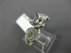 ESTATE .79CT DIAMOND 14KT WHITE GOLD 6 PRONG FILIGREE SEMI MOUNT ENGAGEMENT RING