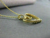 ESTATE .50CT MULTI GEM 14KT YELLOW GOLD OPEN HEART LOVE PENDANT  #18304