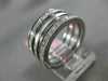 ESTATE .75CT DIAMOND 18KT WHITE GOLD 3 ROW SEMI ETERNITY ANNIVERSARY SOLID RING