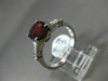 LARGE 2.69CT BAGUETTE DIAMOND & OVAL SPINEL TOURMALINE PLATINUM ENGAGEMENT RING
