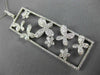 ESTATE MASSIVE 2.67CT DIAMOND 18KT WHITE GOLD FLOWER BUTTERFLY FLOATING PENDANT