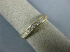 ESTATE .33CT DIAMOND 14KT YELLOW GOLD 3D CHANNEL COMFORT FIT ANNIVERSARY RING