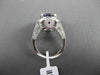 ESTATE LARGE 5.22CT DIAMOND & AAA AMETHYST 14KT WHITE GOLD 3D OVAL FILIGREE RING
