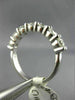 ESTATE 1.75CT DIAMOND 14K WHITE GOLD 3D SEVEN STONE SHARE PRONG ANNIVERSARY RING