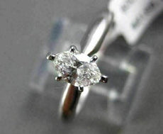 ESTATE .42CT DIAMOND 14KT WHITE GOLD CLASSIC SOLITAIRE MARQUISE ENGAGEMENT RING