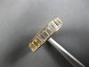 3.0CT CZ CLASSIC BAGUETTE 3/4TH ETERNITY 14KT YELLOW GOLD ANNIVERSARY RING 28170