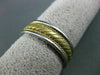 ESTATE WIDE 14KT W & Y GOLD FILIGREE ROPE DESIGN MENS WEDDING RING #ELVINA12