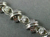 ANTIQUE 1.15CT ROUND CUT DIAMOND 14K WHITE GOLD CLASSIC CROSSOVER BRACELET #3150