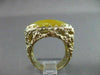 ANTIQUE 14KT YELLOW GOLD MARQUISE SHAPE YELLOW CARNELIAN FILIGREE RING #22335