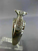 EXTRA WIDE 1.45CT ROUND & BAGUETTE DIAMOND 14KT WHITE GOLD 3D ENGAGEMENT RING
