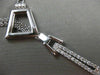 ESTATE .78CT ROUND DIAMOND 14KT WHITE GOLD MULTI STRAND LARIAT HANGING NECKLACE