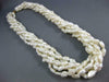 ESTATE AAA PEARLS 14KT YELLOW GOLD MULTI STRAND FILIGREE CLASSIC NECKLACE #25365