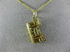 ANTIQUE 14KT YELLOW GOLD 3D CLASSIC SAN FRANCISCO TROLLEY CAR PENDANT #26312