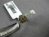 EXTRA LARGE 4.51CT WHITE & CHOCOLATE FANCY DIAMOND 18KT WHITE GOLD FLOWER BROOCH