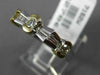 ESTATE .68CT ROUND & BAGUETTE DIAMOND 14K TWO TONE GOLD WEDDING ANNIVERSARY RING
