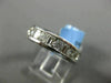 ESTATE 1.0CT DIAMOND 14KT WHITE GOLD 3D CHANNEL SEMI ETERNITY ANNIVERSARY RING