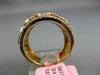 GIA LARGE 5.11CT MULTI COLOR DIAMOND 18K 2 TONE GOLD 3D CLUSTER ANNIVERSARY RING