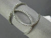 ESTATE LARGE .45CT DIAMOND 14KT WHITE GOLD 3D INFINITY DOUBLE OVAL LOVE RING