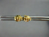 ESTATE LARGE 1.07CT AAA OVAL TANZANITE 14KT YELLOW GOLD STUD EARRING 6mm #20314