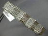 ESTATE WIDE 5.52CT DIAMOND 14KT ROSE GOLD 3D MULTI ROW PYRAMID BANGLE BRACELET