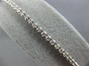 ESTATE 1.19CT DIAMOND 14KT WHITE GOLD 3D ROUND 2.5mm ADJUSTABLE TENNIS BRACELET
