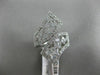 ESTATE LARGE 1.25CT DIAMOND 14KT WHITE GOLD 3D FLOWER CRISS CROSS SNAKE FUN RING
