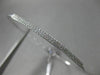 ESTATE .32CT DIAMOND 14K WHITE GOLD 3D CLASSIC PAVE TWO ROW LOVE BANGLE BRACELET