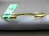 ESTATE .62CT DIAMOND 18KT YELLOW GOLD 3D CLASSIC 2mm FLEXIBLE BANGLE BRACELET