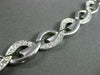 ESTATE WIDE .75CT DIAMOND 14KT WHITE GOLD INFINITY ITALIAN NECKLACE #22673