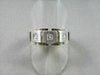 WIDE 7mm HAND CRAFTED .45CT F VVS DIAMOND 14KT WHITE GOLD MENS WEDDING BAND !!!!