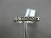 ESTATE .35CT ROUND DIAMOND 14KT WHITE GOLD 3D CLASSIC 7 STONE ANNIVERSARY RING