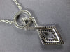 ESTATE .29CT DIAMOND 18KT WHITE GOLD CIRCLE OF LIFE INFINITY LOVE KNOT NECKLACE