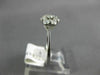 ESTATE .50CT ROUND DIAMOND 14KT WHITE GOLD CLASSIC SEVEN STONE FLOWER LOVE RING