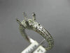 ESTATE .60CT DIAMOND PLATINUM FILIGREE DOUBLE SIDED SEMI MOUNT ENGAGEMENT RING