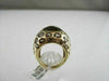 ESTATE WIDE 21.09CT DIAMOND & AAA EXTRA FACET SMOKY TOPAZ 14KT YELLOW GOLD RING