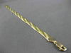 ESTATE WIDE 14KT YELLOW GOLD ITALIAN DOUBLE ROPE DIAMOND CUT BRACELET #23316