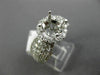 WIDE 1.95CT DIAMOND 18KT WHITE GOLD 3D HALO FILIGREE SEMI MOUNT ENGAGEMENT RING