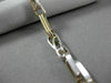 ESTATE LARGE & LONG 14KT 2TONE GOLD SOLID FANCY LINK ITALIAN MEN BRACELET #22867