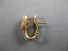 1.42CT DIAMOND 18K ROSE GOLD ROUND CLUSTER RECTANGULAR UMBRELLA HANGING EARRINGS