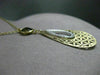 ESTATE 2.74CT DIAMOND & SMOKEY TOPAZ 14K TWO TONE GOLD FILIGREE FLOATING PENDANT