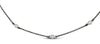 ESTATE .10CT DIAMOND 18K WHITE GOLD & BLACK RHODIUM DIAMOND BY THE YARD NECKLACE