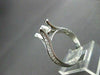 ESTATE .46CT DIAMOND 3D PRONG 18KT WHITE GOLD SEMI MOUNT ENGAGEMENT RING #187