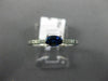.45CT DIAMOND & AAA OVAL SAPPHIRE 14K WHITE GOLD CLASSIC FRIENDSHIP PROMISE RING