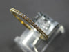 ESTATE .30CT DIAMOND 18K YELLOW GOLD 1MM ROUND ETERNITY WEDDING ANNIVERSARY RING