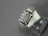 ESTATE .25CT DIAMOND 14KT WHITE GOLD PRINCESS INVISIBLE SQUARE ENGANGEMENT RING