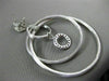 ESTATE EXTRA LARGE .26CT DIAMOND 18KT WHITE GOLD CIRCLE OF LIFE CLIP ON EARRINGS