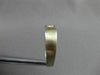 ESTATE .17CT DIAMOND 18K WHITE & YELLOW GOLD SOLITAIRE MATT GYPSY MENS RING 9332