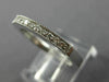 ESTATE .20CT DIAMOND 14KT WHITE GOLD 3D CLASSIC WEDDING ANNIVERSARY RING #19625